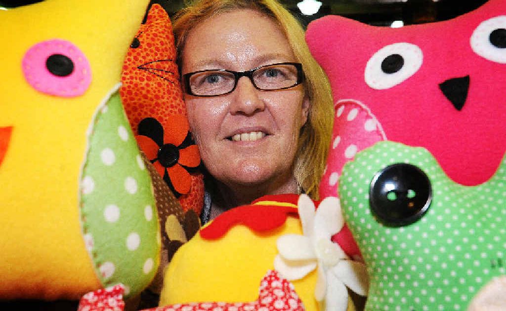 Craftfest stall-holder Jenny Beck shows off some of her hand-made creations at the Maryborough Heritage Craftfest. Craftfest stall-holder Jenny Beck shows off some of her hand-made creations at the Maryborough Heritage Craftfest.